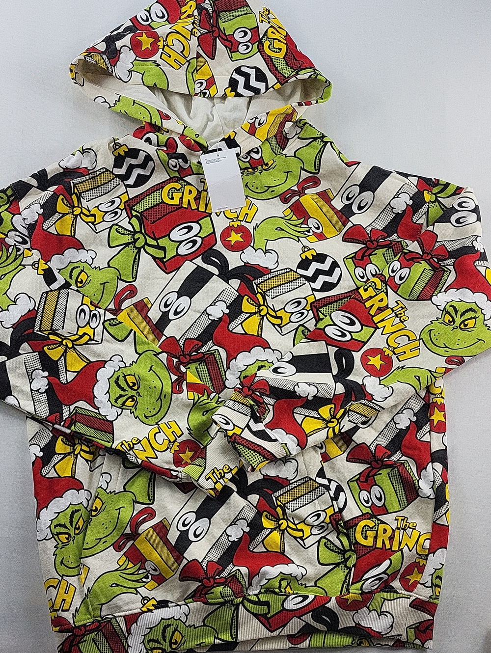 H&M The Grinch All Over Print Christmas Hoodie
